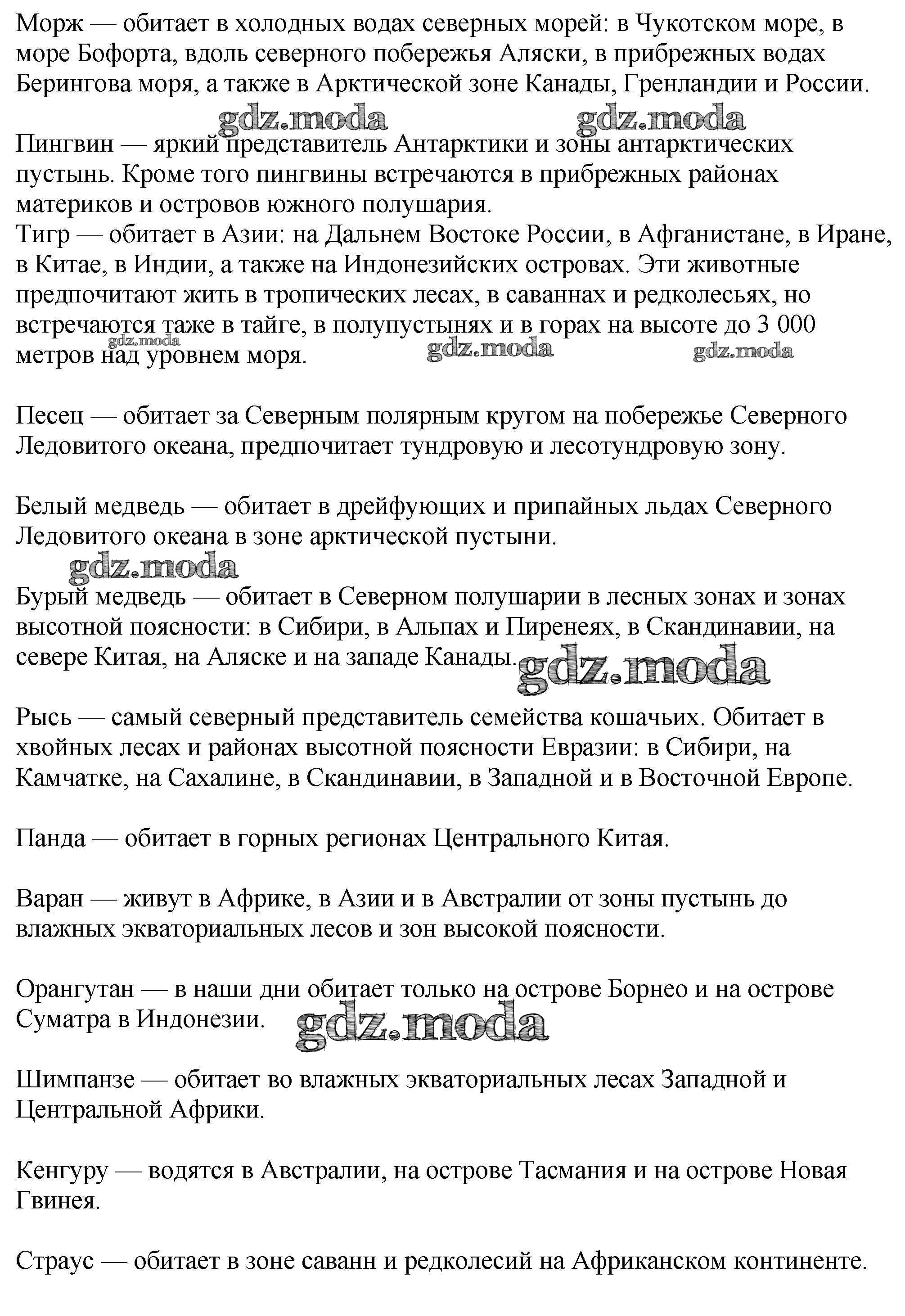 ОТВЕТ на задание № стр.18-19 Контурные карты по Географии 6 класс Курчина