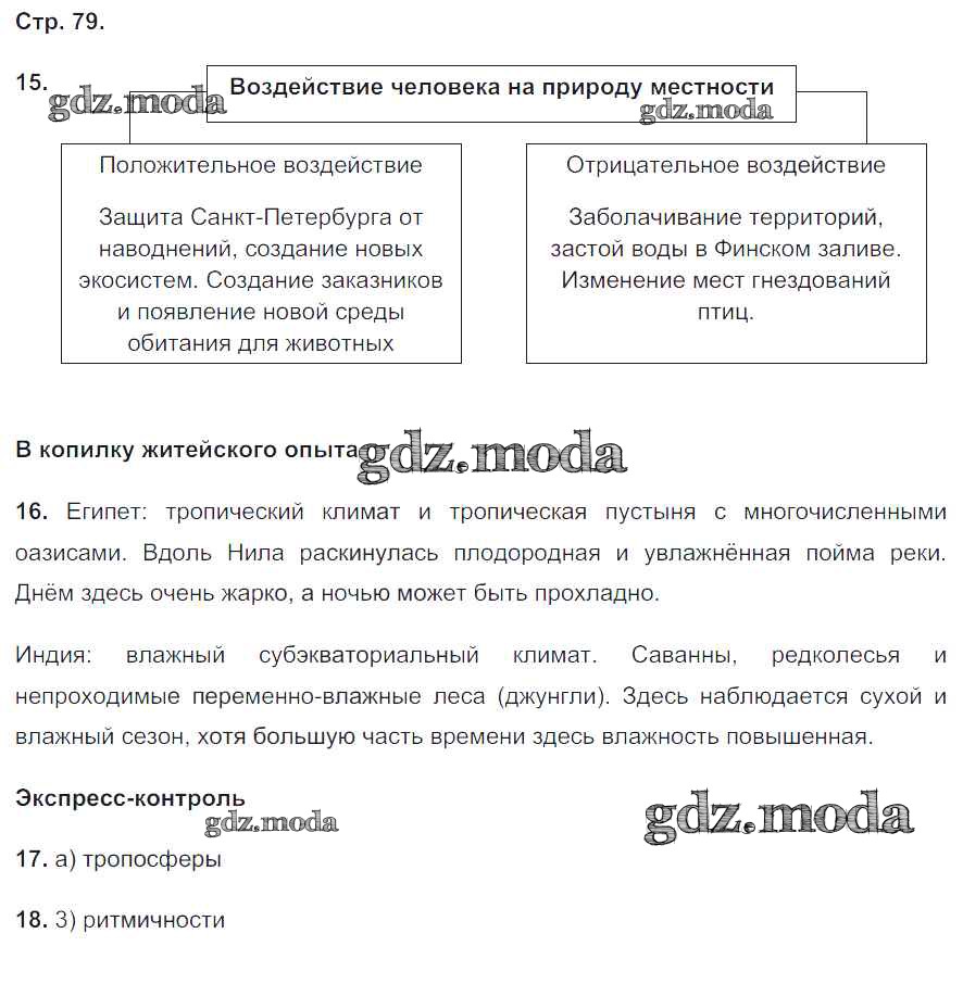 ОТВЕТ на задание № 79 Мой тренажёр по Географии 5-6 класс Николина Полярная  звезда