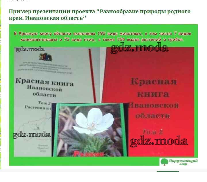Проект на тему красная книга ивановского края
