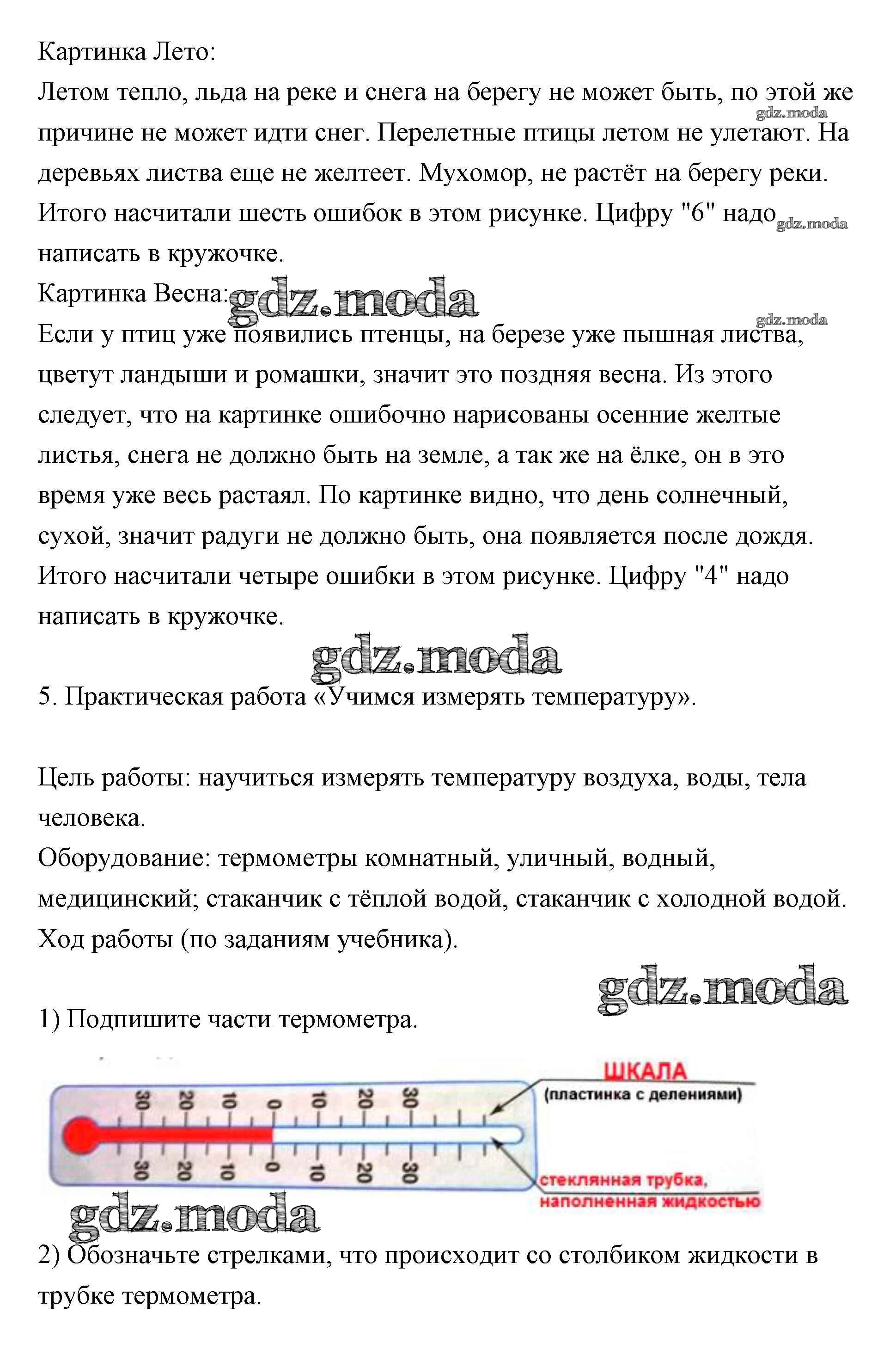 ОТВЕТ на задание № 20-24 Рабочая тетрадь по Окружающему миру 2 класс  Плешаков Школа России